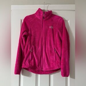 The North Face Women’s Pink Full-Zip Fleece Jacket Size Small Soft & Cozy